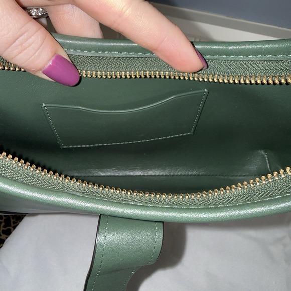 COACH HAMPTONS Re-Edition Leather Hobo Shoulder Bag Purse Hunter Green Ltd. Ed. - Picture 9 of 16